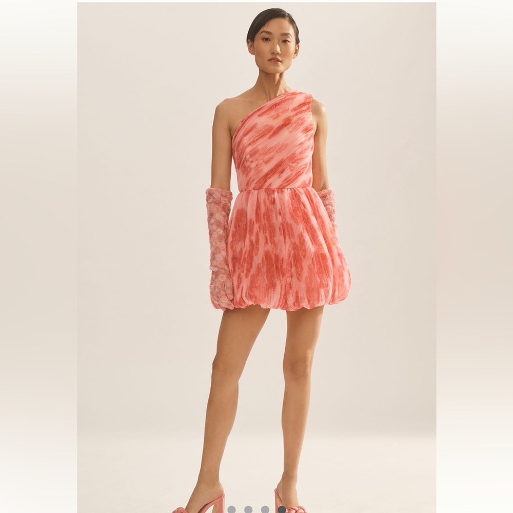 NWT “hutch” from Anthro One shoulder Floral Romper size 14